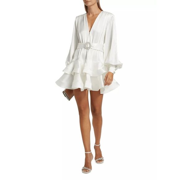 Bronx and Banco Bedouin Belted Mini Dress Size L $590 - Picture 1 of 11